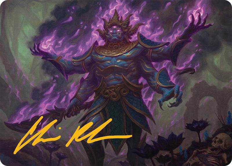 Rot-Curse Rakshasa Art Card (13/54) (Gold-Stamped Signature) [Tarkir: Dragonstorm Art Series] - Destination Retro