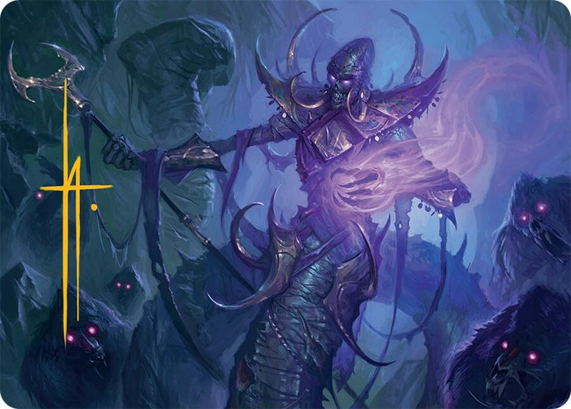 Sidisi, Regent of the Mire Art Card (14/54) (Gold-Stamped Signature) [Tarkir: Dragonstorm Art Series] - Destination Retro
