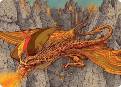 Magmatic Hellkite Art Card (34/54) [Tarkir: Dragonstorm Art Series] - Destination Retro
