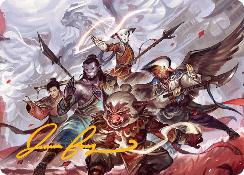 Will of the Jeskai Art Card (54/54) (Gold-Stamped Signature) [Tarkir: Dragonstorm Art Series] - Destination Retro