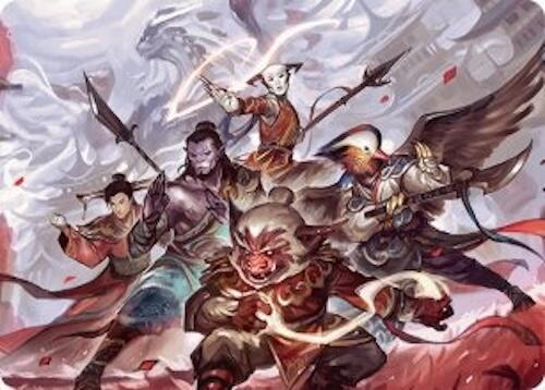 Will of the Jeskai Art Card (54/54) [Tarkir: Dragonstorm Art Series] - Destination Retro
