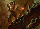 Sarkhan's Resolve Art Card (18/54) [Tarkir: Dragonstorm Art Series] - Destination Retro