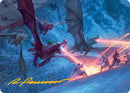 Dragonback Assault Art Card (22/54) (Gold-Stamped Signature) [Tarkir: Dragonstorm Art Series] - Destination Retro