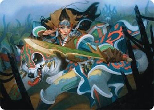 Eshki Dragonclaw Art Card (23/54) [Tarkir: Dragonstorm Art Series] - Destination Retro