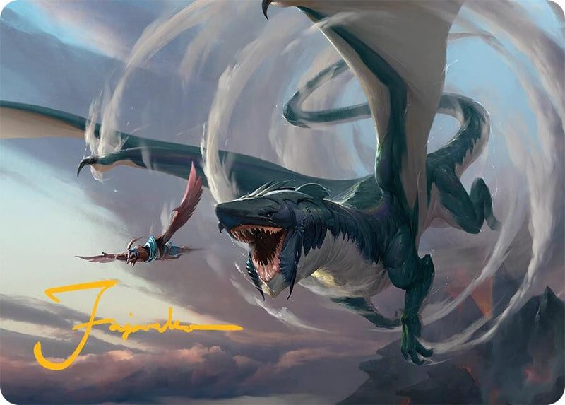 Whirlwing Stormbrood Art Card (27/54) (Gold-Stamped Signature) [Tarkir: Dragonstorm Art Series] - Destination Retro