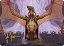 Kheru Goldkeeper Art Card (36/54) (Gold-Stamped Signature) [Tarkir: Dragonstorm Art Series] - Destination Retro