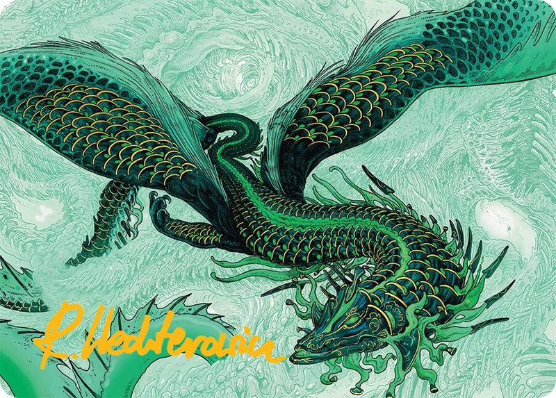 Teval, Arbiter of Virtue Art Card (38/54) (Gold-Stamped Signature) [Tarkir: Dragonstorm Art Series] - Destination Retro