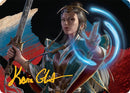 Narset, Jeskai Waymaster Art Card (44/54) (Gold-Stamped Signature) [Tarkir: Dragonstorm Art Series] - Destination Retro