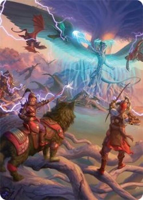 All-Out Assault Art Card (50/54) [Tarkir: Dragonstorm Art Series] - Destination Retro