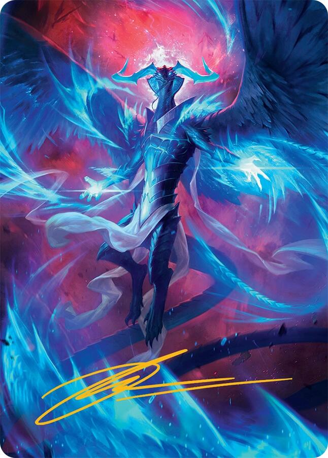 Ugin, Eye of the Storms Art Card (48/54) (Gold-Stamped Signature) [Tarkir: Dragonstorm Art Series] - Destination Retro