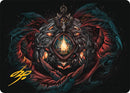 Mox Jasper Art Card (41/54) (Gold-Stamped Signature) [Tarkir: Dragonstorm Art Series] - Destination Retro