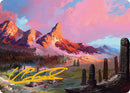 Rugged Highlands Art Card (29/54) (Gold-Stamped Signature) [Tarkir: Dragonstorm Art Series] - Destination Retro