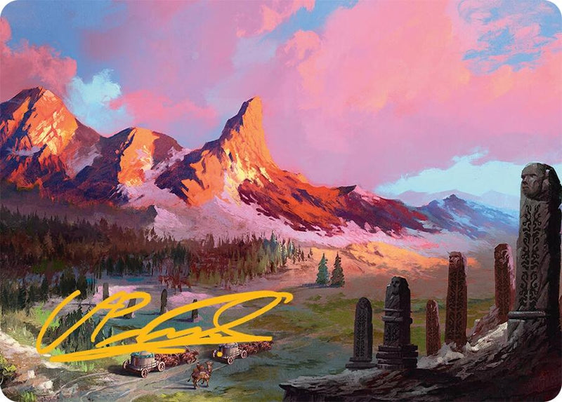 Rugged Highlands Art Card (29/54) (Gold-Stamped Signature) [Tarkir: Dragonstorm Art Series] - Destination Retro