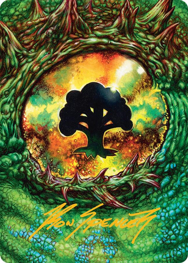 Forest Art Card (32/54) (Gold-Stamped Signature) [Tarkir: Dragonstorm Art Series] - Destination Retro