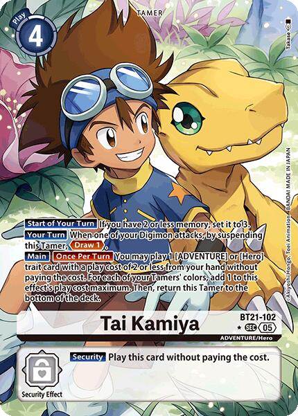 Tai Kamiya [BT21-102] (Alternate Art) [World Convergence] - Destination Retro