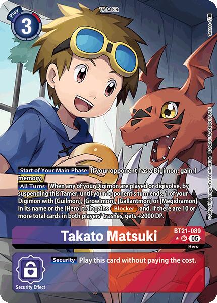 Takato Matsuki [BT21-089] (Alternate Art) [World Convergence] - Destination Retro