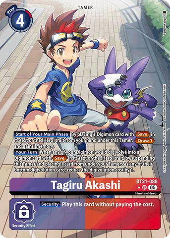 Tagiru Akashi [BT21-088] (Alternate Art) [World Convergence] - Destination Retro