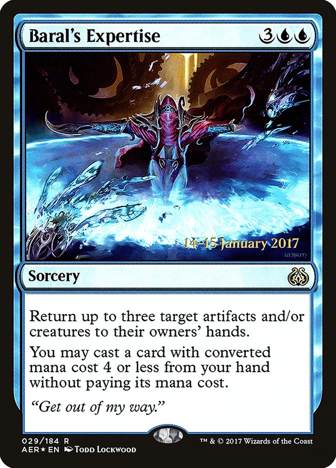 Baral's Expertise [Aether Revolt Prerelease Promos] - Destination Retro