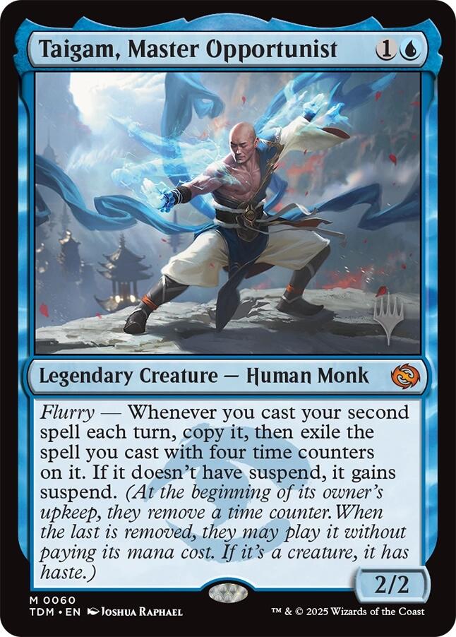 Taigam, Master Opportunist (Promo Pack) [Tarkir: Dragonstorm Promos] - Destination Retro