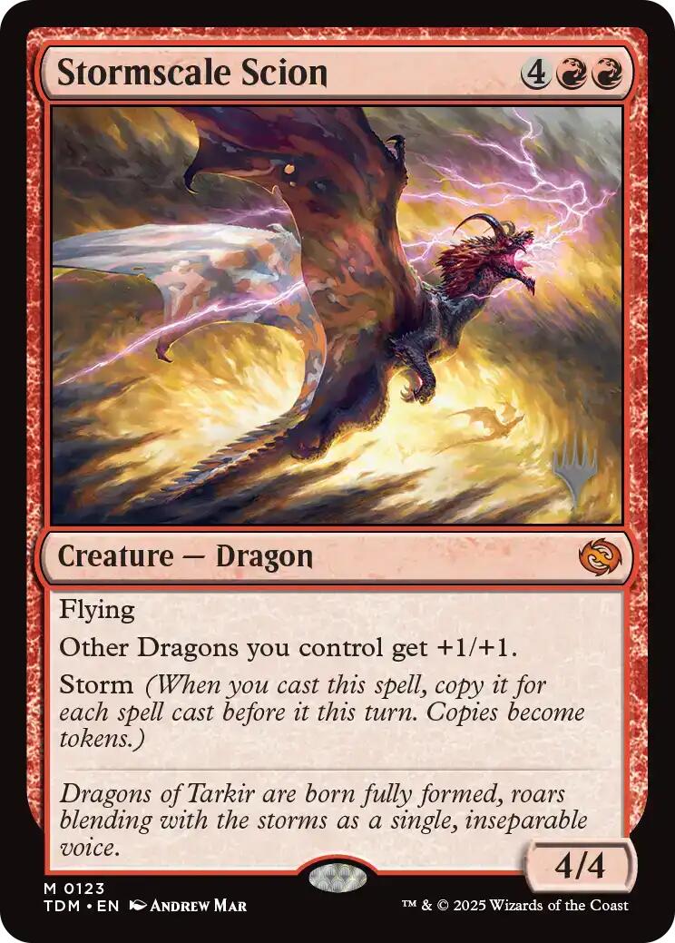 Stormscale Scion (Promo Pack) [Tarkir: Dragonstorm Promos] - Destination Retro