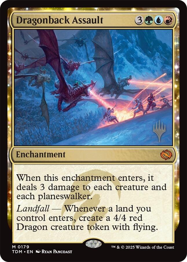 Dragonback Assault [Tarkir: Dragonstorm Promos] - Destination Retro