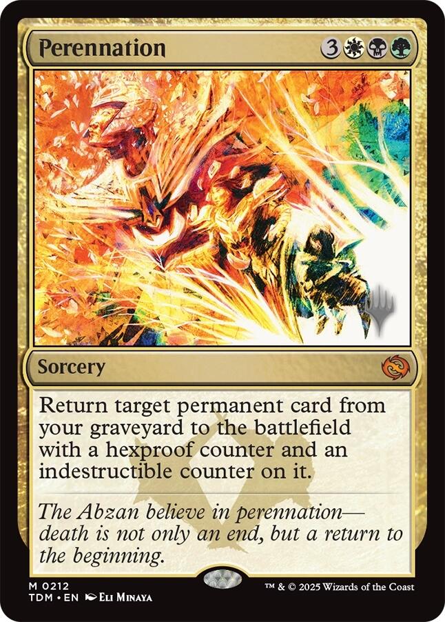 Perennation (Promo Pack) [Tarkir: Dragonstorm Promos] - Destination Retro