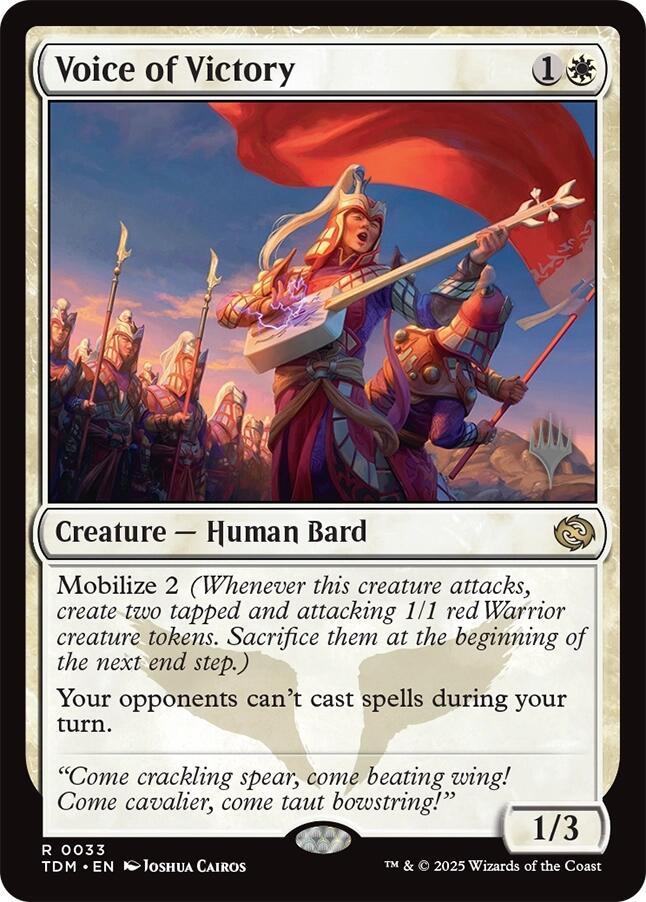 Voice of Victory (Promo Pack) [Tarkir: Dragonstorm Promos] - Destination Retro