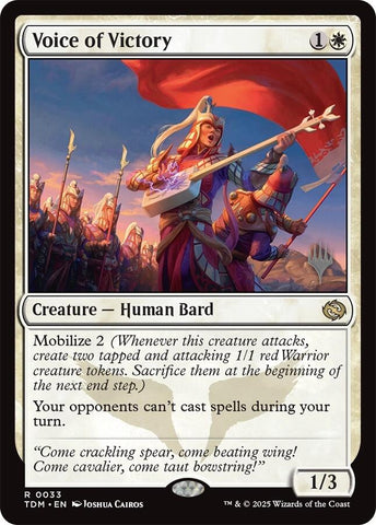 Voice of Victory (Promo Pack) [Tarkir: Dragonstorm Promos] - Destination Retro
