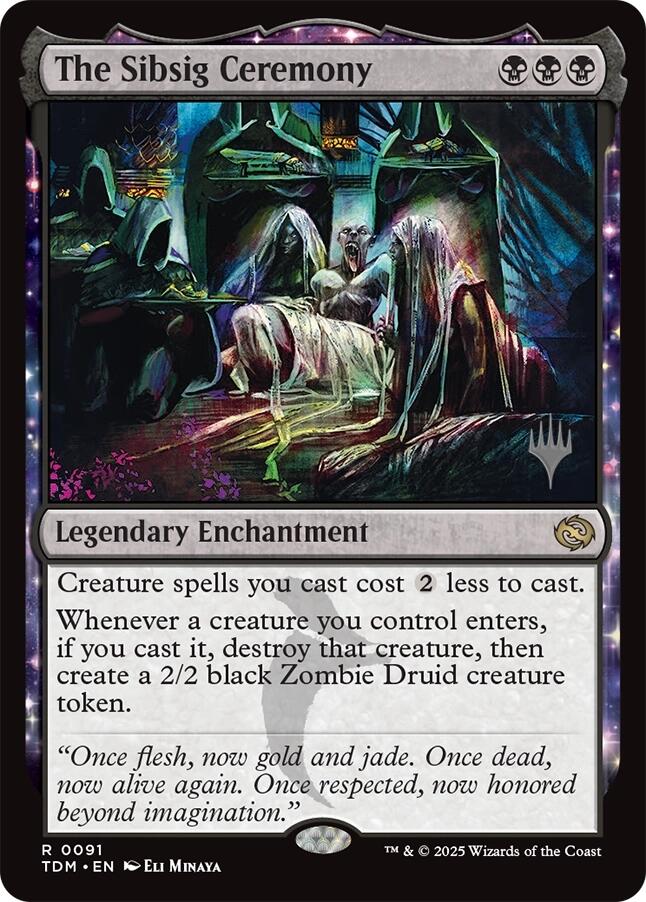 The Sibsig Ceremony (Promo Pack) [Tarkir: Dragonstorm Promos] - Destination Retro