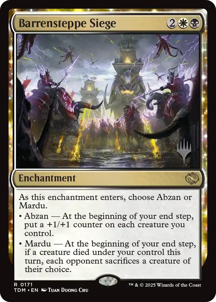Barrensteppe Siege [Tarkir: Dragonstorm Promos] - Destination Retro