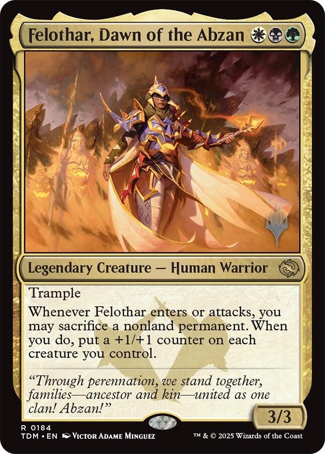 Felothar, Dawn of the Abzan (Promo Pack) [Tarkir: Dragonstorm Promos] - Destination Retro