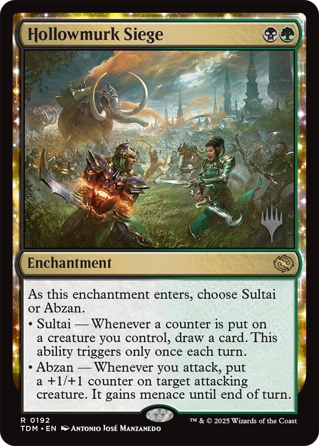 Hollowmurk Siege (Promo Pack) [Tarkir: Dragonstorm Promos] - Destination Retro