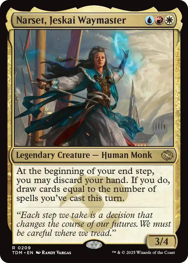 Narset, Jeskai Waymaster (Promo Pack) [Tarkir: Dragonstorm Promos] - Destination Retro