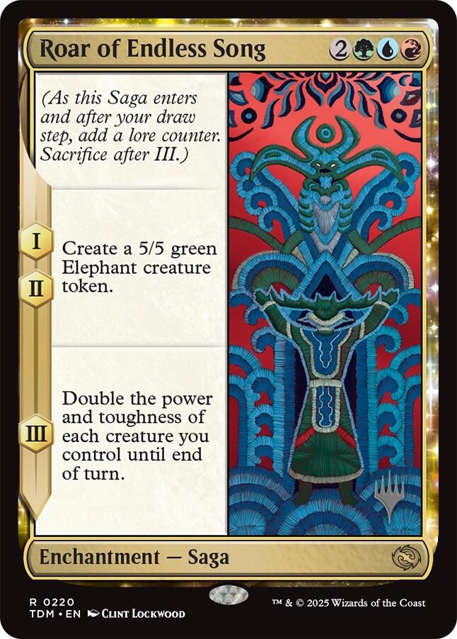 Roar of Endless Song (Promo Pack) [Tarkir: Dragonstorm Promos] - Destination Retro