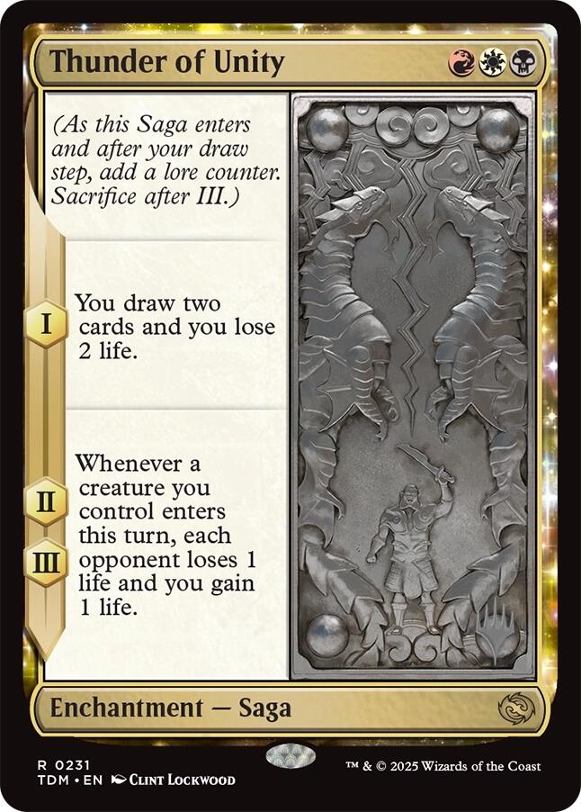 Thunder of Unity (Promo Pack) [Tarkir: Dragonstorm Promos] - Destination Retro
