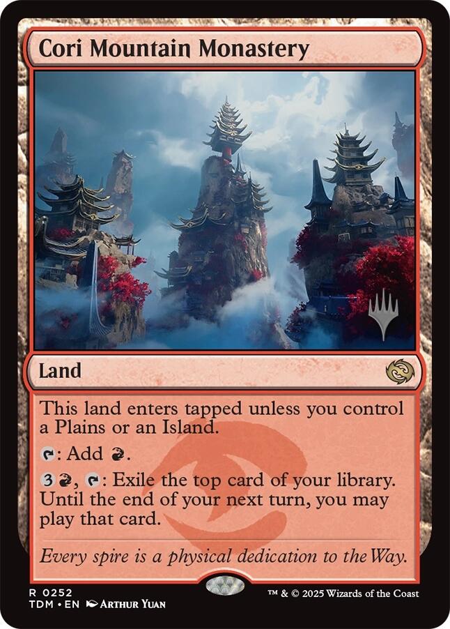 Cori Mountain Monastery (Promo Pack) [Tarkir: Dragonstorm Promos] - Destination Retro