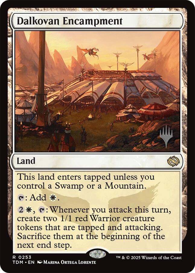 Dalkovan Encampment [Tarkir: Dragonstorm Promos] - Destination Retro