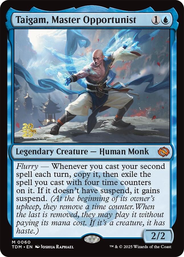 Taigam, Master Opportunist [Tarkir: Dragonstorm Prerelease Promos] - Destination Retro