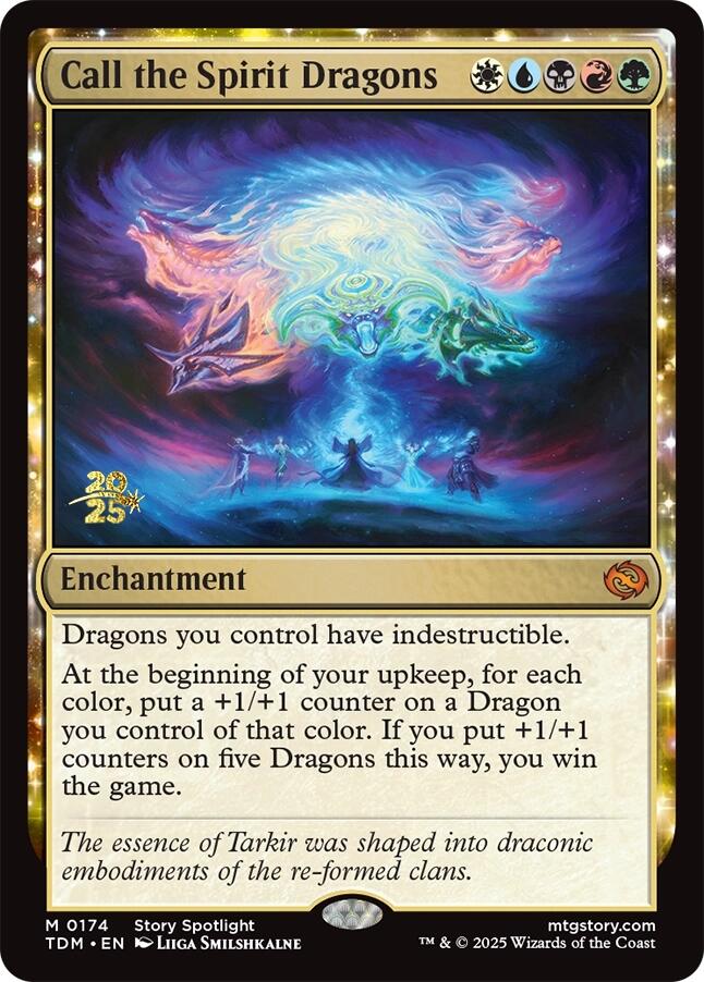 Call the Spirit Dragons [Tarkir: Dragonstorm Prerelease Cards] - Destination Retro