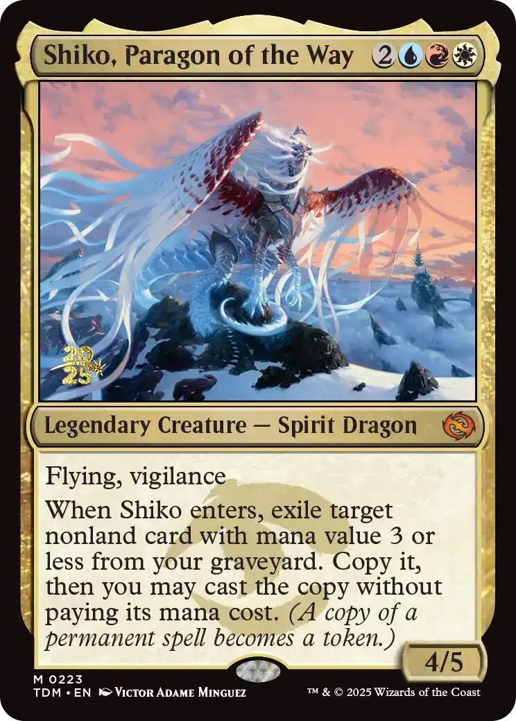 Shiko, Paragon of the Way [Tarkir: Dragonstorm Prerelease Promos] - Destination Retro
