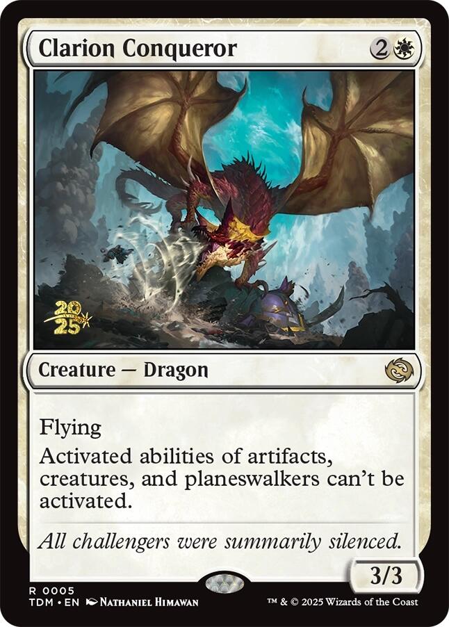 Clarion Conqueror [Tarkir: Dragonstorm Prerelease Promos] - Destination Retro