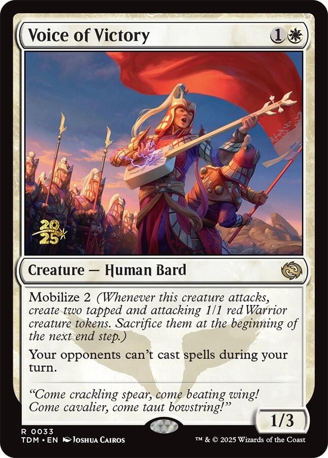 Voice of Victory [Tarkir: Dragonstorm Prerelease Promos] - Destination Retro