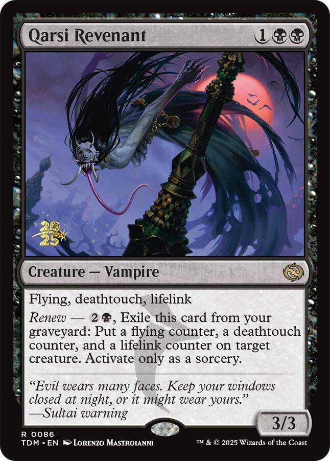 Qarsi Revenant [Tarkir: Dragonstorm Prerelease Promos] - Destination Retro