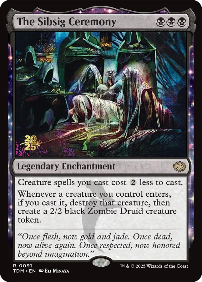 The Sibsig Ceremony [Tarkir: Dragonstorm Prerelease Promos] - Destination Retro