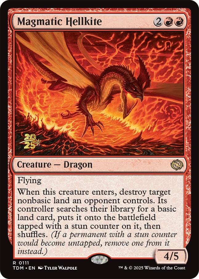 Magmatic Hellkite [Tarkir: Dragonstorm Prerelease Promos] - Destination Retro