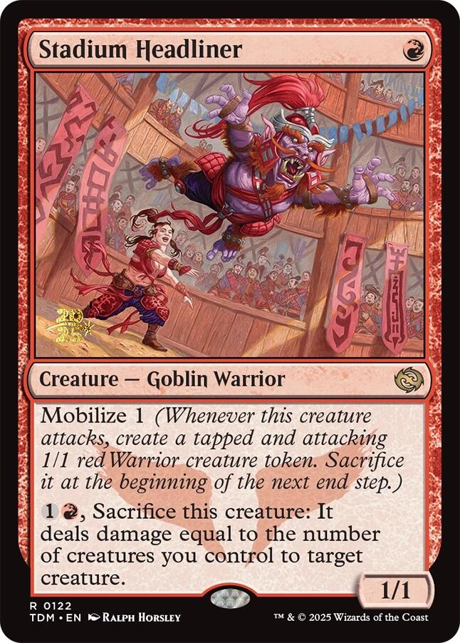 Stadium Headliner [Tarkir: Dragonstorm Prerelease Promos] - Destination Retro
