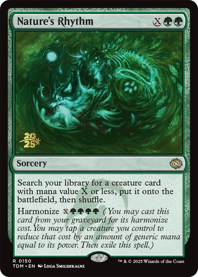 Nature's Rhythm [Tarkir: Dragonstorm Prerelease Promos] - Destination Retro
