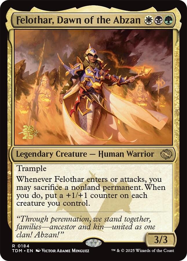 Felothar, Dawn of the Abzan [Tarkir: Dragonstorm Prerelease Promos] - Destination Retro