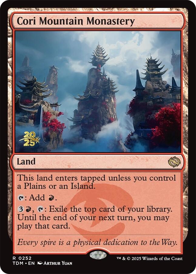 Cori Mountain Monastery [Tarkir: Dragonstorm Prerelease Promos] - Destination Retro