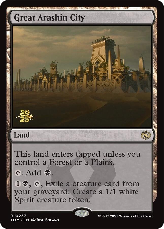 Great Arashin City [Tarkir: Dragonstorm Prerelease Promos] - Destination Retro